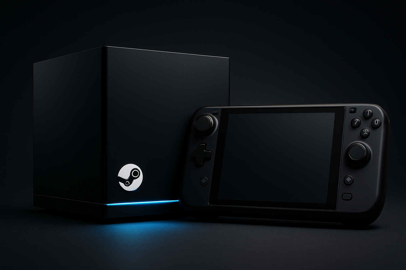 Novo Steam Controller da Valve, mostrando os trackpads e botões de grip traseiros.